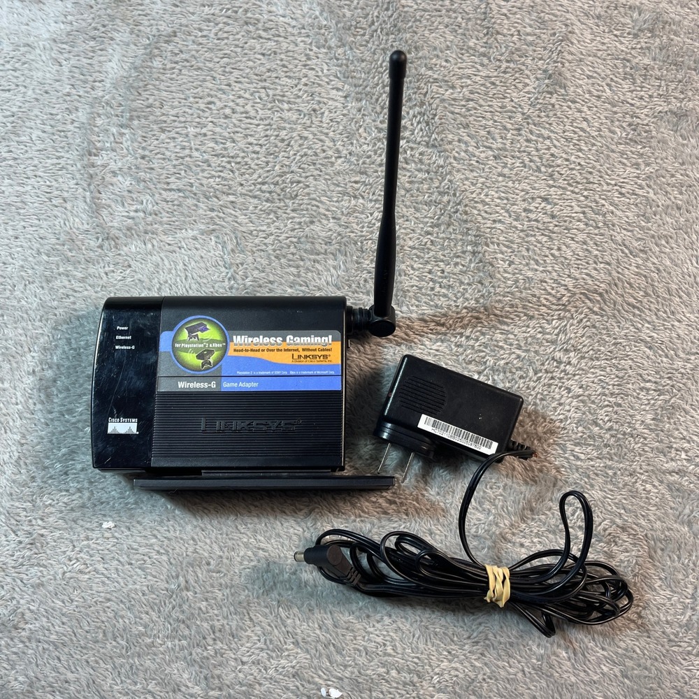 Linksys Wireless-G Game Adapter WGA54G Gaming‎ Adapter for Playstation 2 & Xbox
